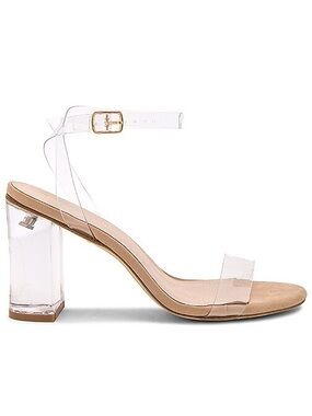 RAYE Alta Heel in Nude with Clear Heel & Straps - Wedding!